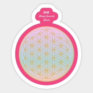 Woke Moms Love These Flowers, Flower of Life Sticker